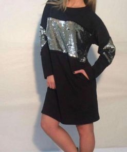 Abbigliamento Donna Carles Show | Vestitino Nero/Argento