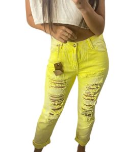 Abbigliamento Donna Carles Show | Pantalone P6 Giallo