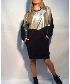 Abbigliamento Donna Carles Show | Vestitino Nero/Oro