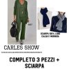 Abbigliamento Donna Carles Show | Completo Cardigan, Maglia E Pantaloni + Sciarpa "Trilly" X3