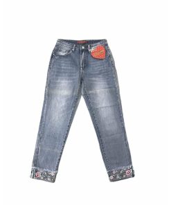 Abbigliamento Donna DEJAMY | Jeans Con Perline E Fiori C-3