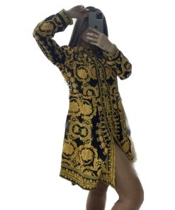 Abbigliamento Donna Carles Show | Vestito 60 Nero/Giallo