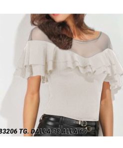 Abbigliamento Donna Dejamy | Maglia Con Dettaglio Trasparenze F7- 4/6