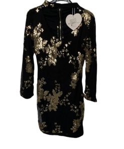 Abbigliamento Donna Carles Show | Vestito 138 Nero/Oro