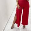 Abbigliamento Donna Carles Show | Pantalone S13 Rosso